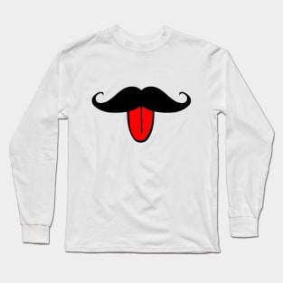 Funny Mustache Long Sleeve T-Shirt